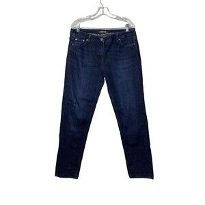 Roberto Cavalli Women's Straight Leg Jeans in Dark Blue